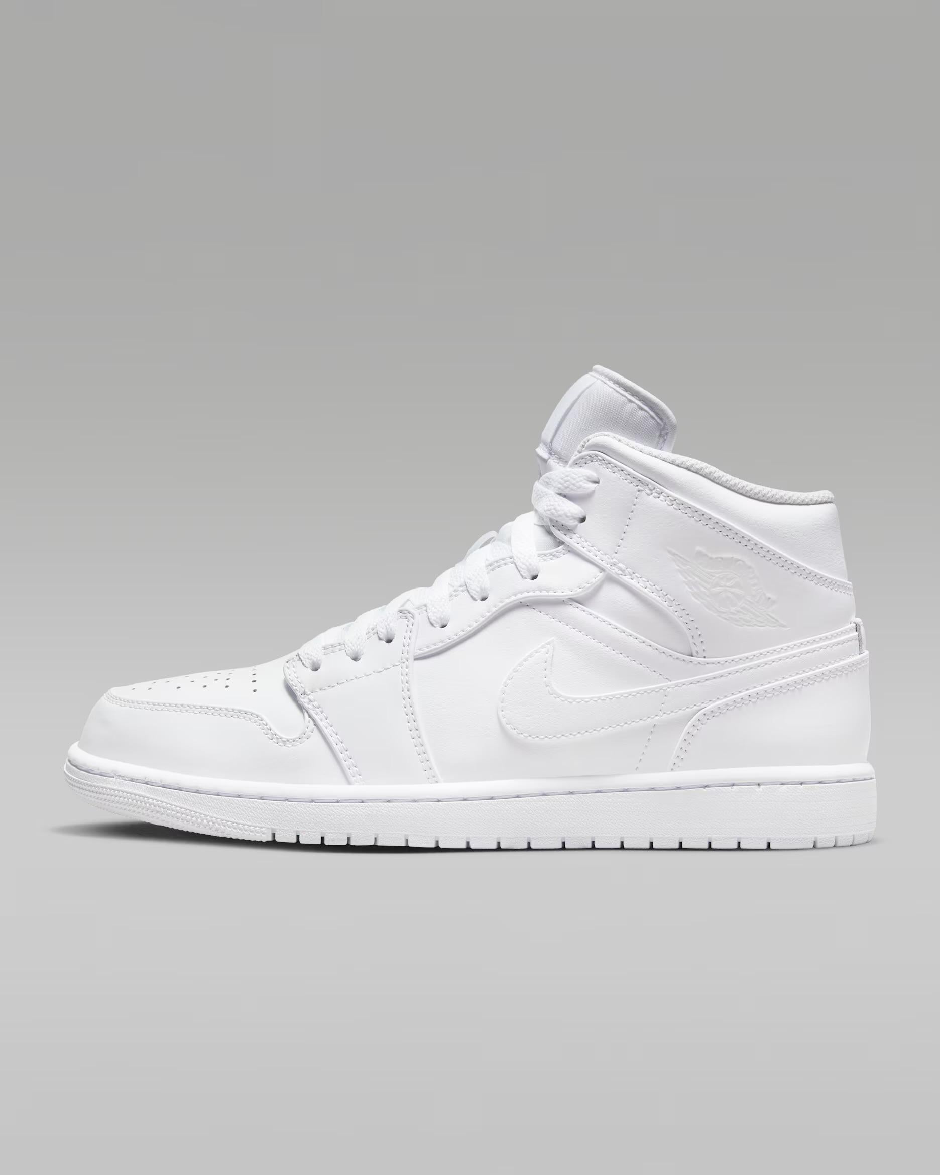 Air Jordan Mid Triple White