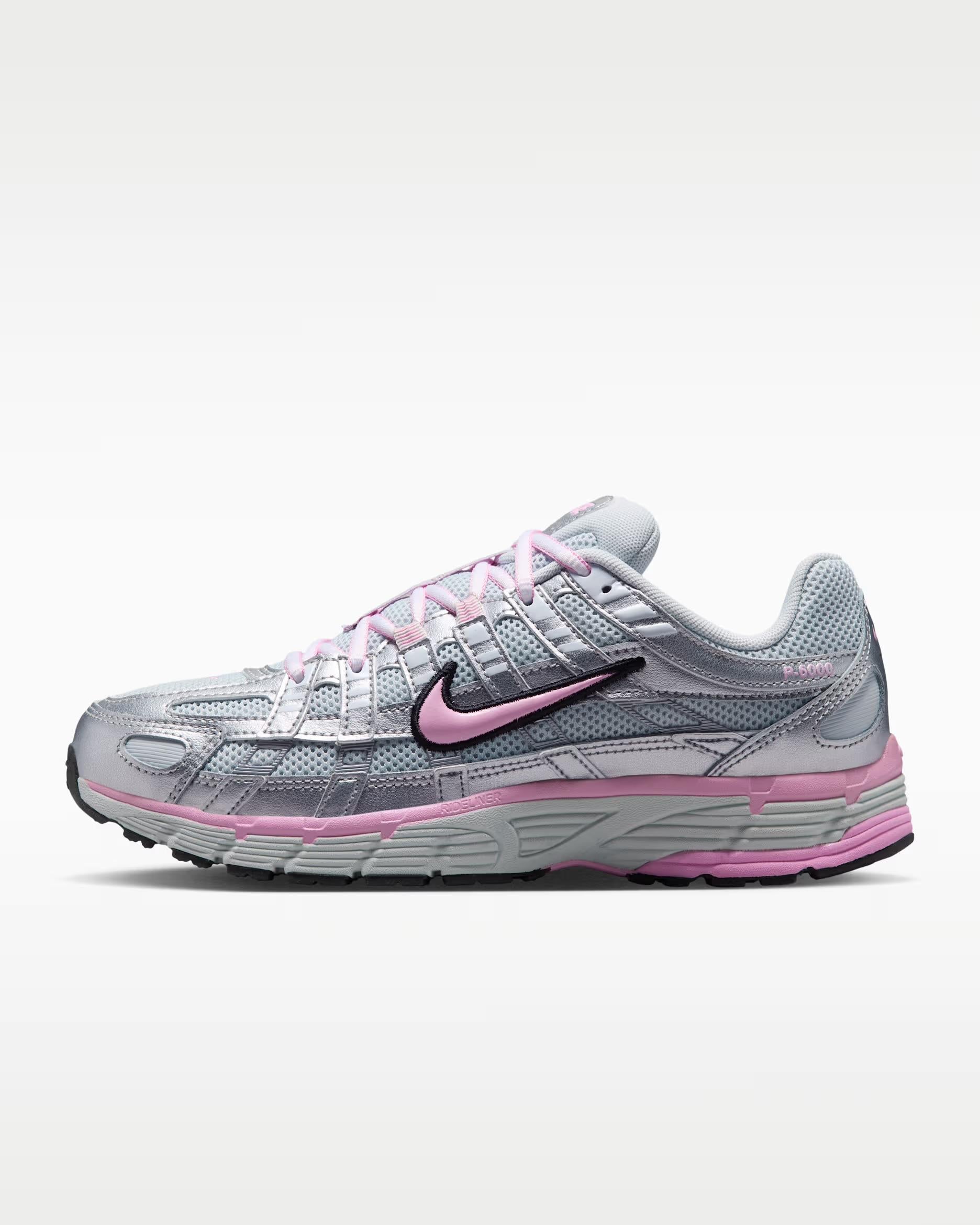 Nike P-6000 Metallic Silver / Pink