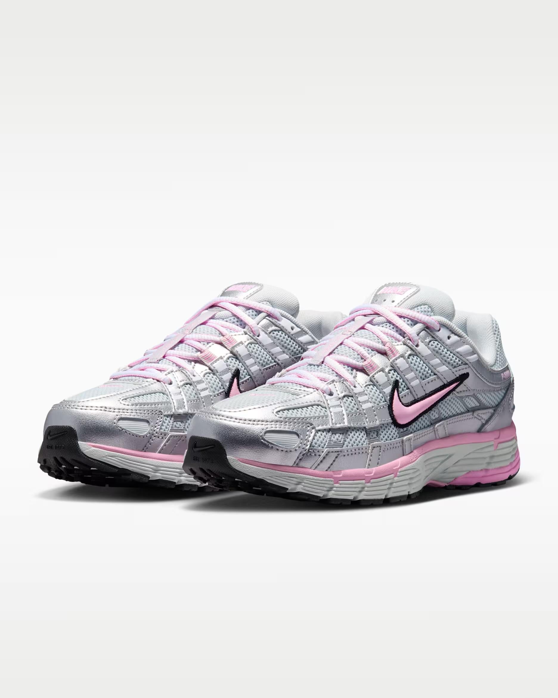 Nike P-6000 Metallic Silver / Pink