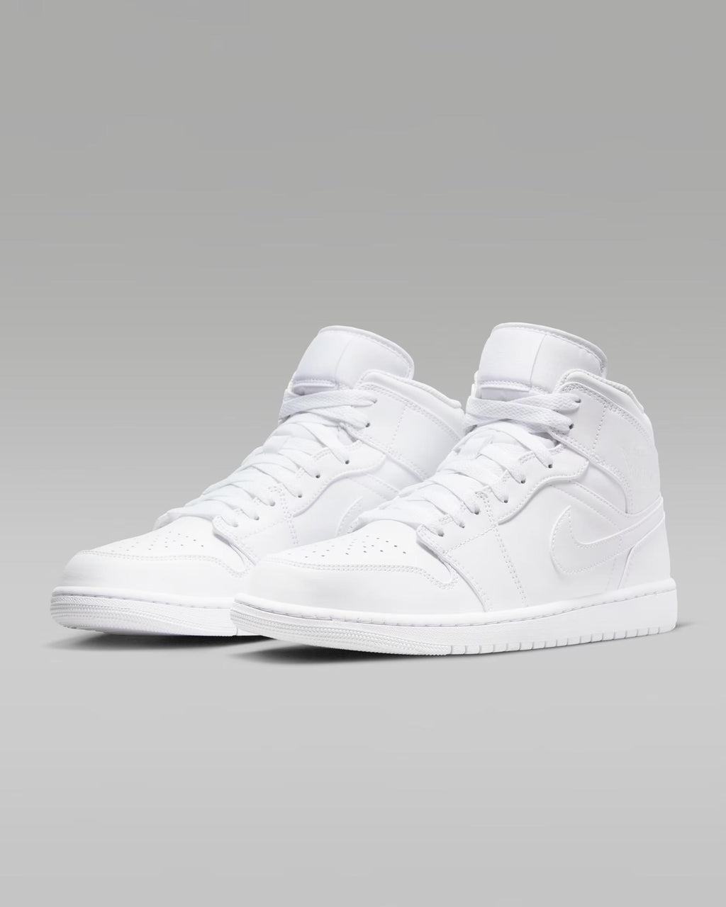 Air Jordan Mid Triple White