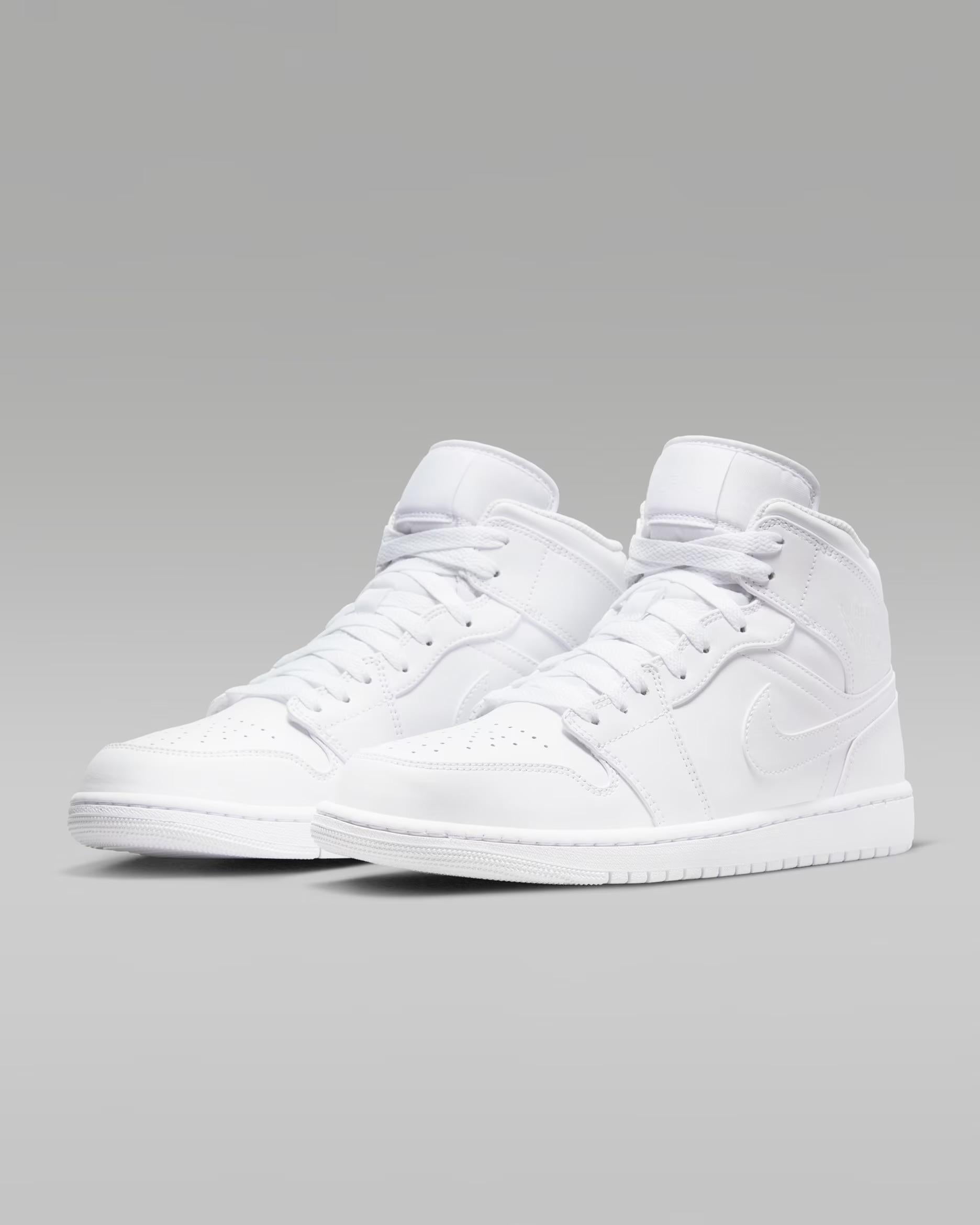 Air Jordan Mid Triple White
