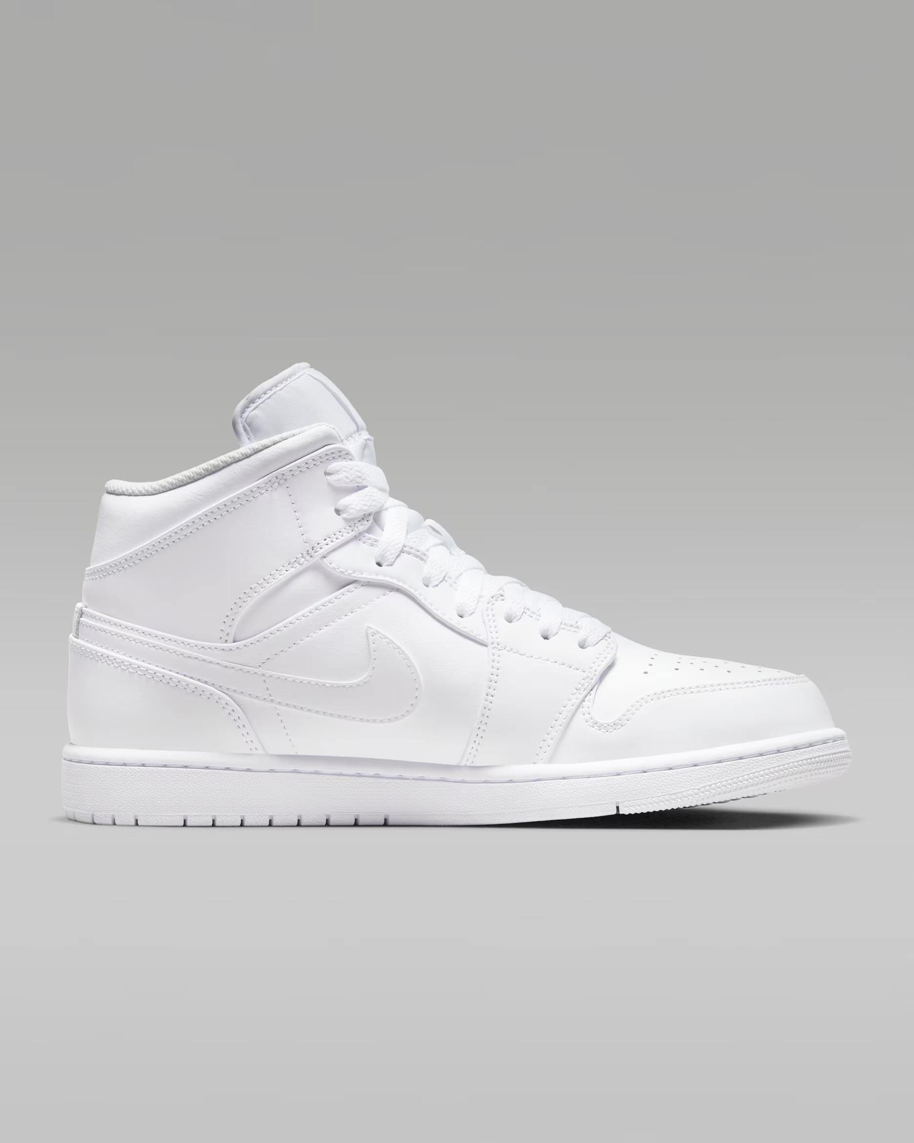 Air Jordan Mid Triple White