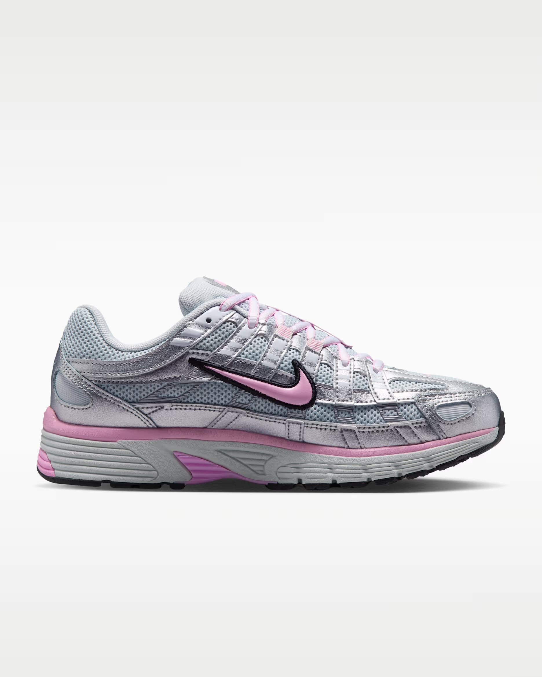 Nike P-6000 Metallic Silver / Pink