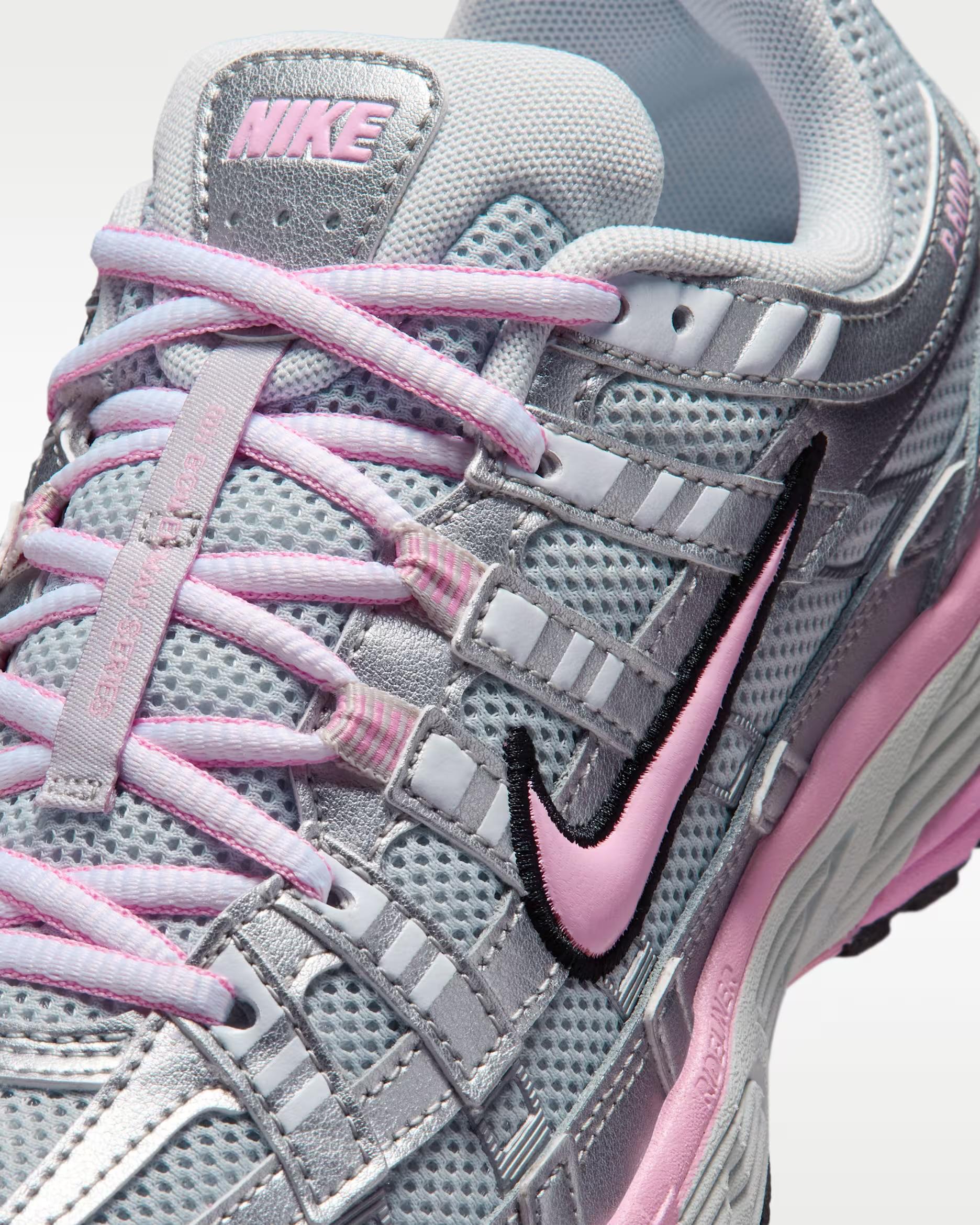 Nike P-6000 Metallic Silver / Pink